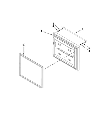 Freezer door parts