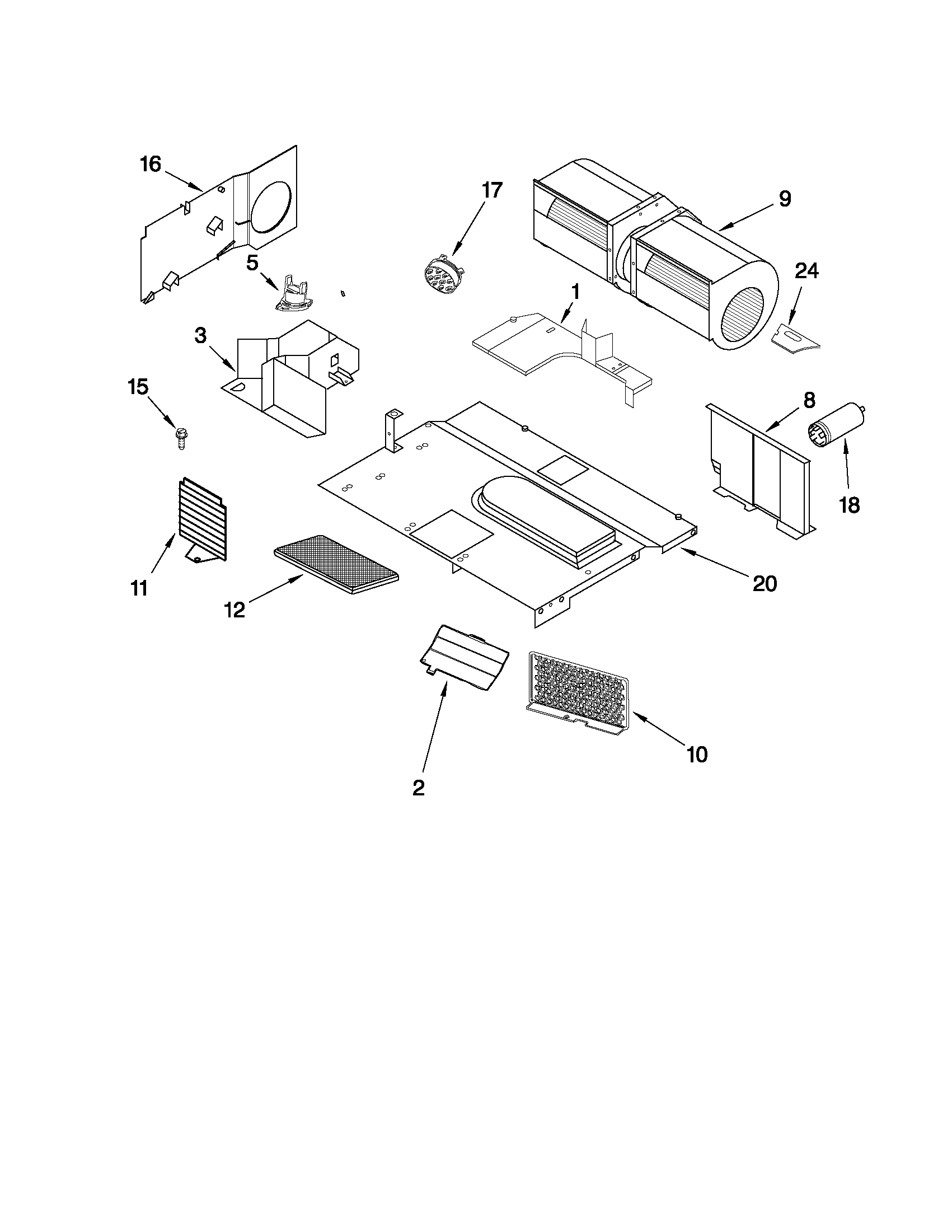 Air flow parts