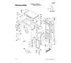 KitchenAid KUIC15PLXS0 cabinet liner and door parts diagram