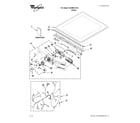 Whirlpool WGD9610XW0 top and console parts diagram