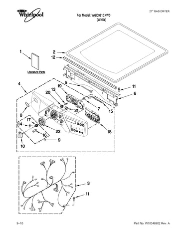 Top and console parts