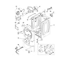 Whirlpool WGD9610XW0 cabinet parts diagram
