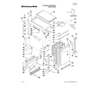 KitchenAid KUIC18PNXS0 cabinet liner and door parts diagram