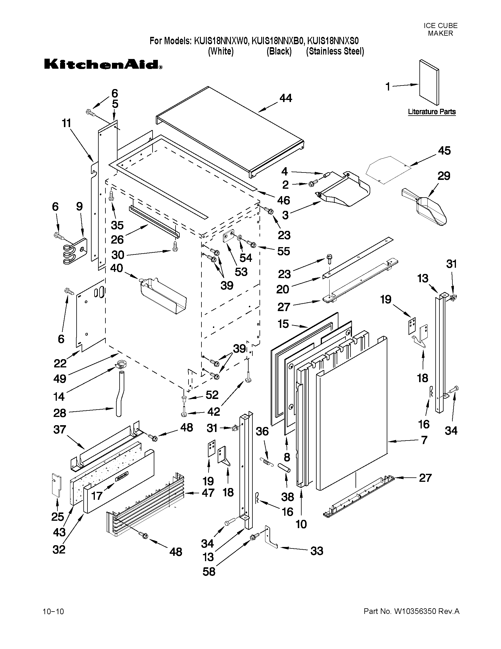 CABINET LINER AND DOOR PARTS