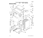 KitchenAid KUIS18NNXW0 cabinet liner and door parts diagram