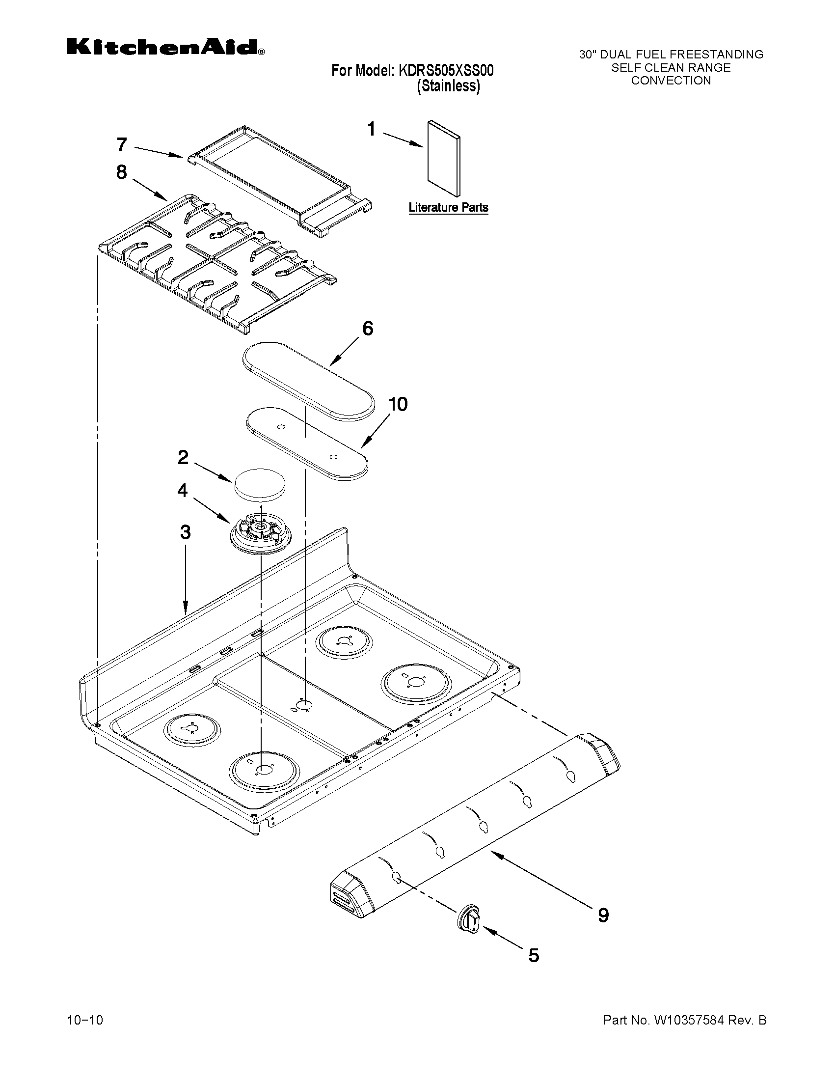 Cooktop parts