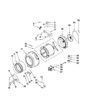 Basket and tub parts
