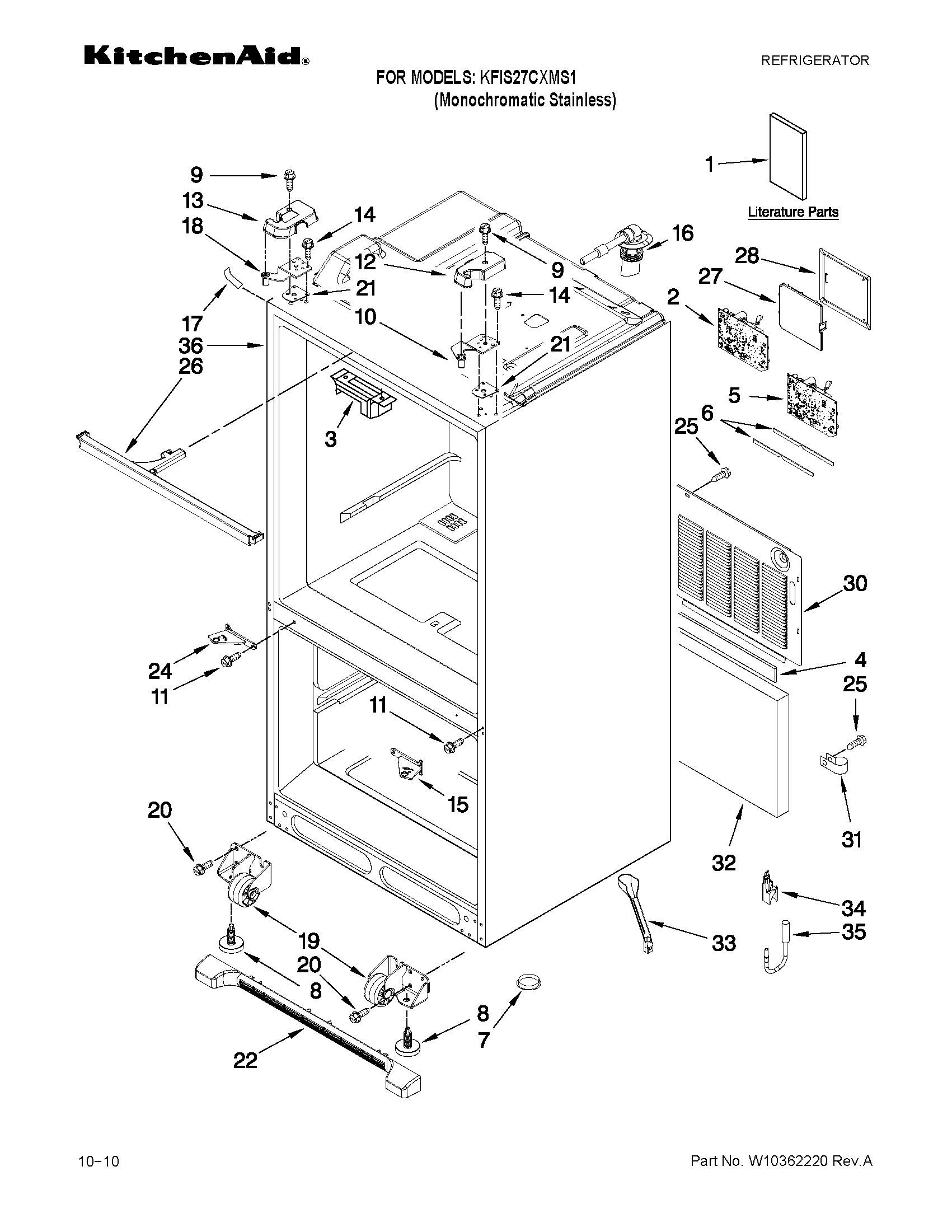 Cabinet parts