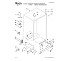 Whirlpool 7GSC22C6XW00 cabinet parts diagram