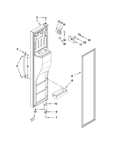 Freezer door parts