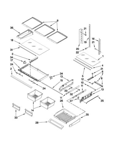 Shelf parts