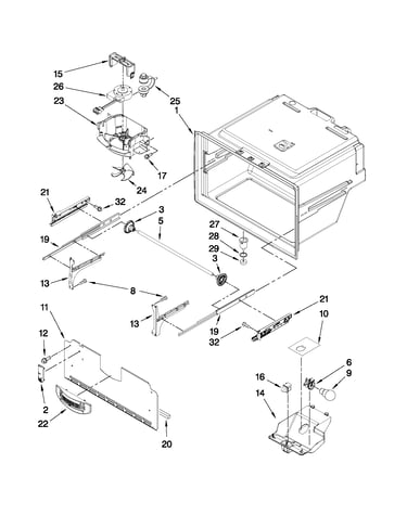Freezer liner parts