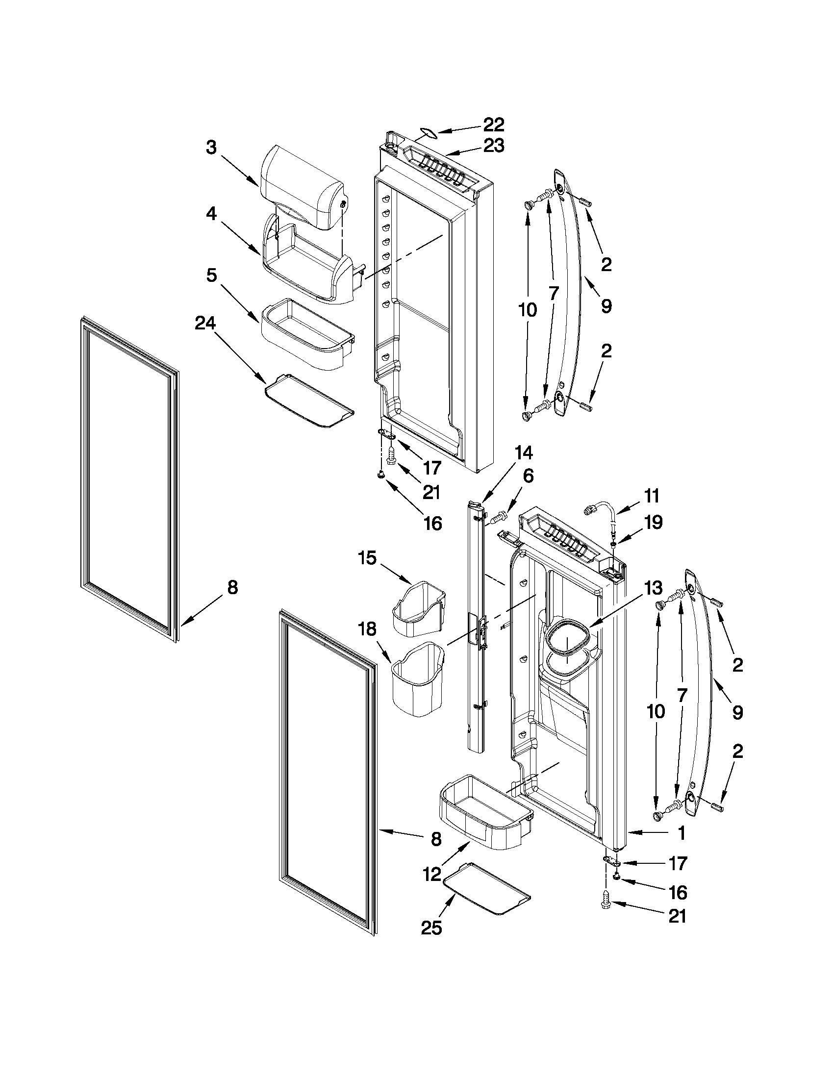 REFRIGERATOR DOOR PARTS