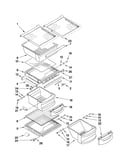 Refrigerator shelf parts