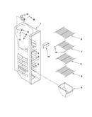 Freezer liner parts