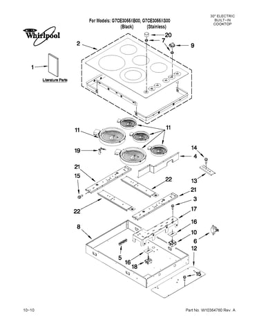 Cooktop parts