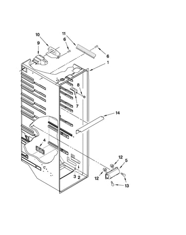Refrigerator liner parts