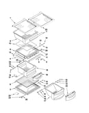 Refrigerator shelf parts