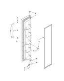 Freezer door parts