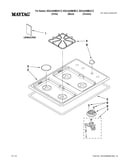 Cooktop, burner and grate parts