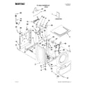 Maytag MHWE250XL00 top and cabinet parts diagram