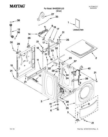 Top and cabinet parts