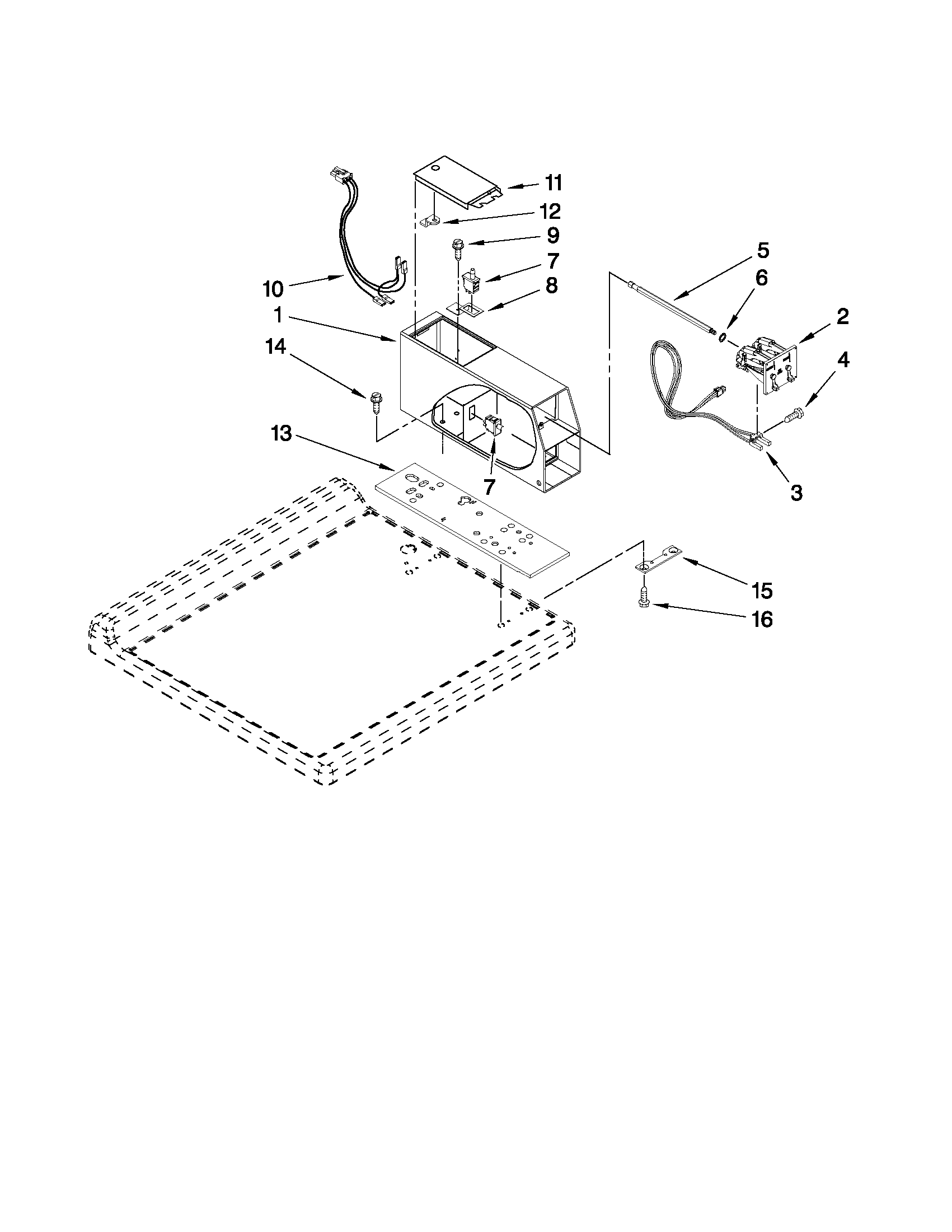 Meter case parts