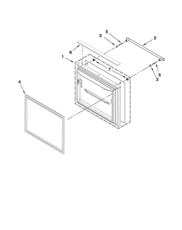 Freezer door parts