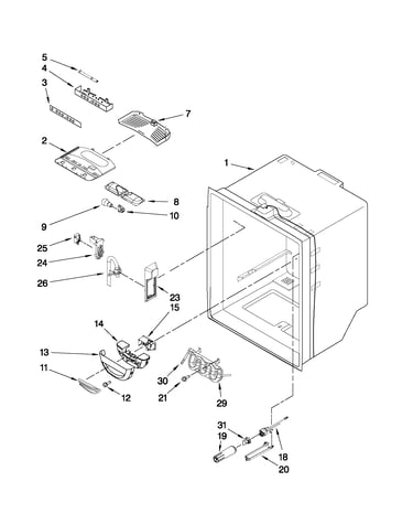 Refrigerator liner parts