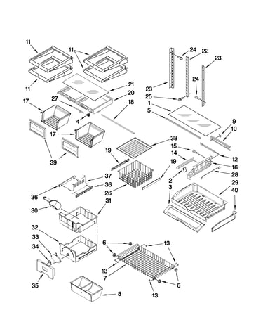 Shelf parts