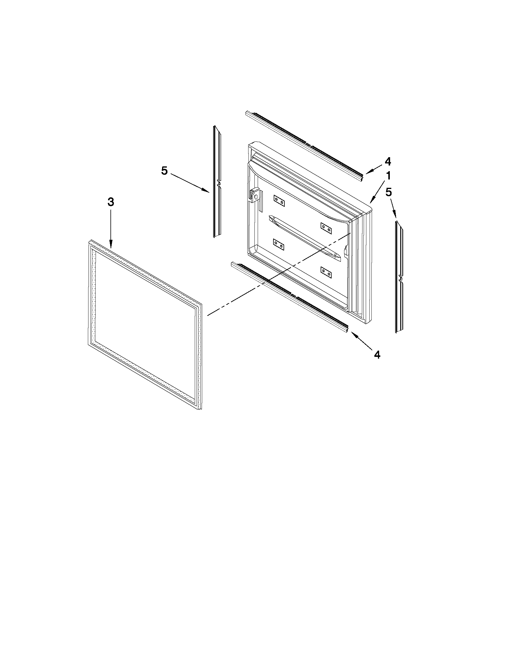 Freezer door parts