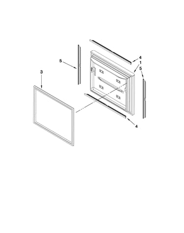 Freezer door parts