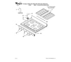 Whirlpool WFG374LVQ0 cooktop parts diagram
