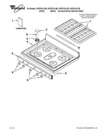 Cooktop parts