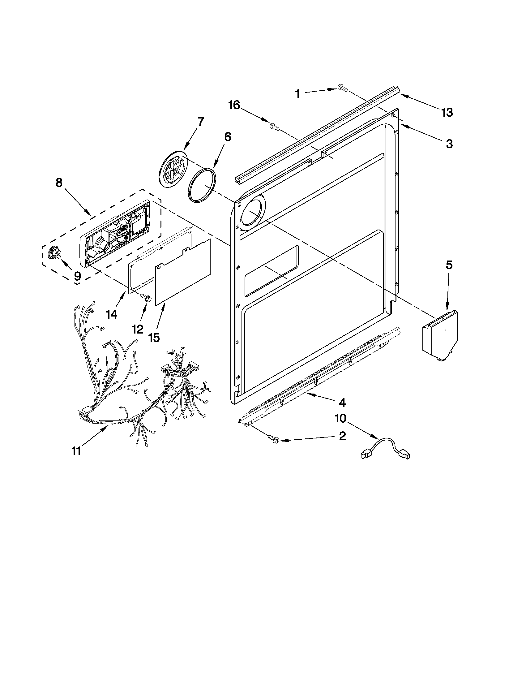 Door and latch parts
