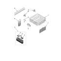 KitchenAid KUDE70CVSS0 lower rack parts diagram