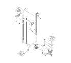 KitchenAid KUDS30CXBL0 fill, drain and overfill parts diagram