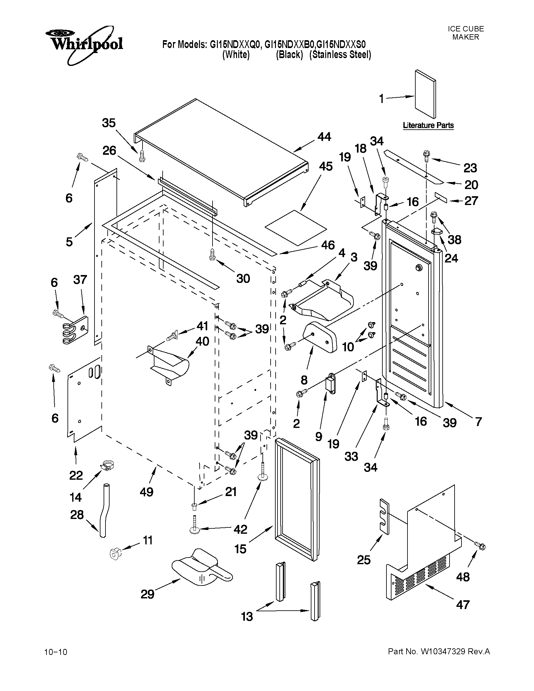 CABINET LINER AND DOOR PARTS