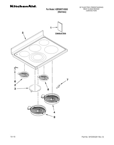 Cooktop parts