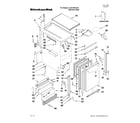 KitchenAid KUIC18NNXS0 cabinet liner and door parts diagram