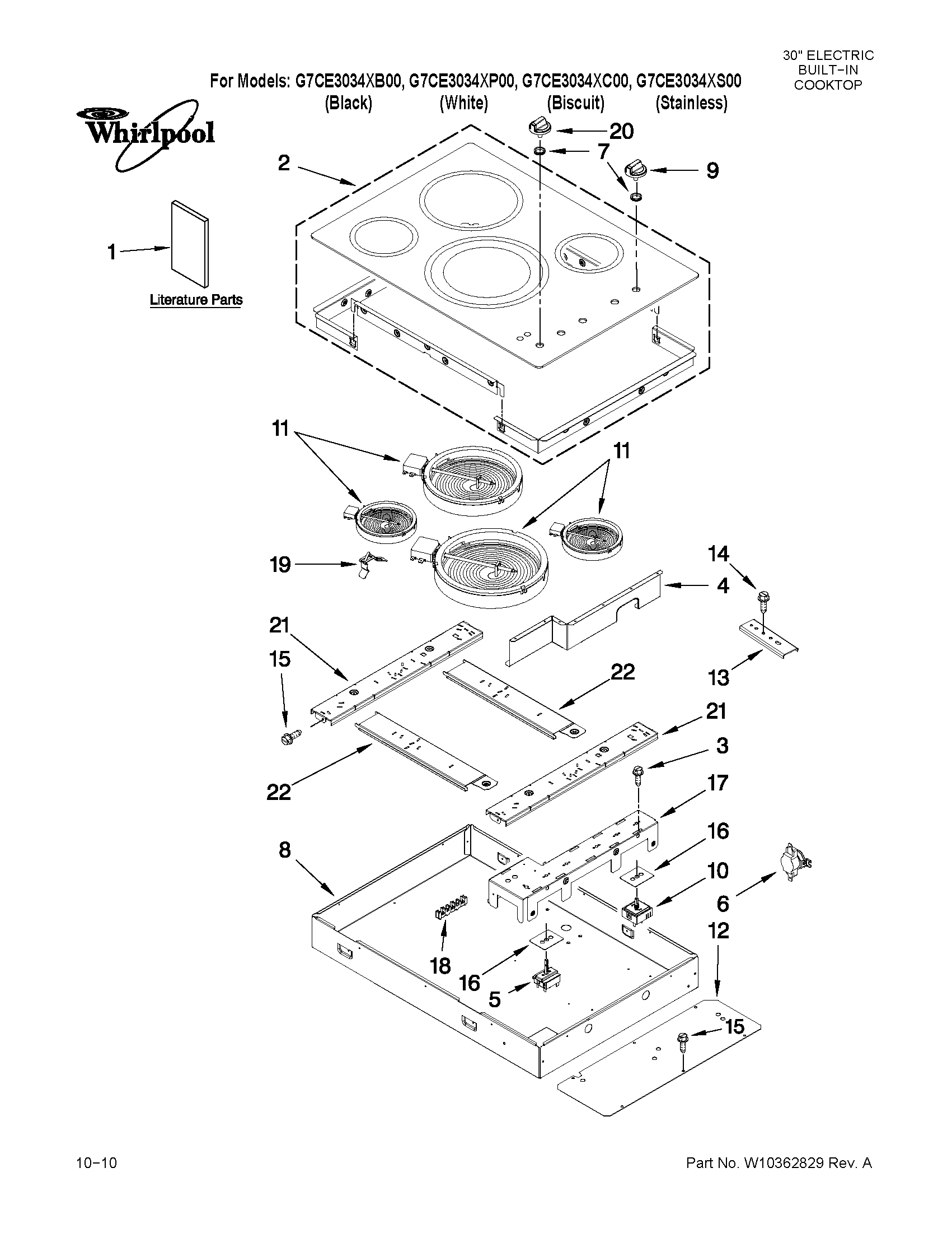 COOKTOP PARTS