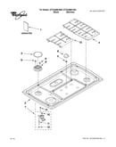 Cooktop, burner and grate parts