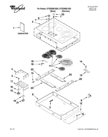 Cooktop parts
