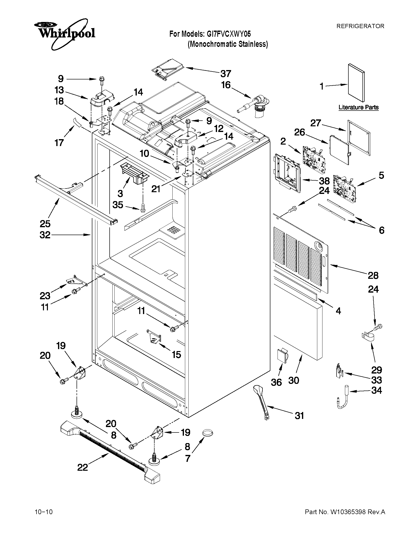 CABINET PARTS