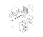 Whirlpool GI7FVCXWY05 dispenser front parts diagram