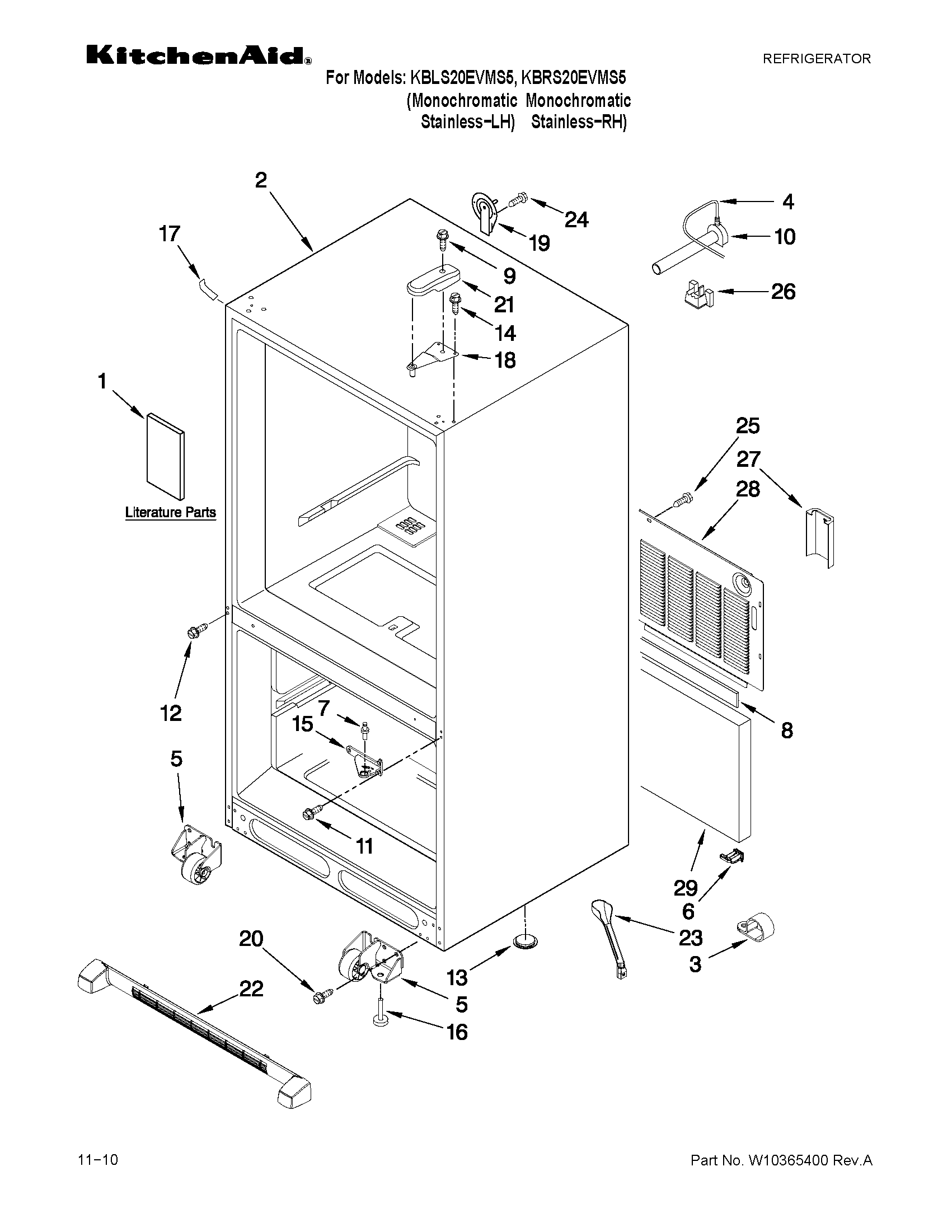 Cabinet parts