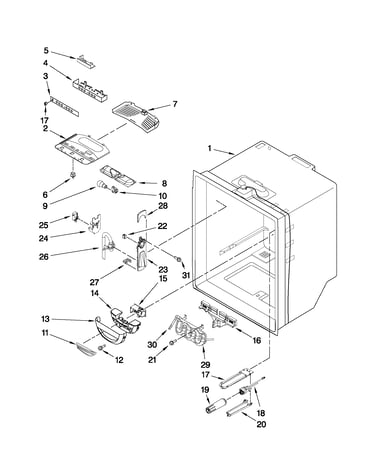 Refrigerator liner parts