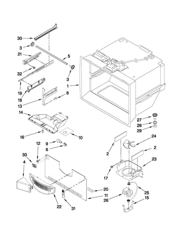Freezer liner parts