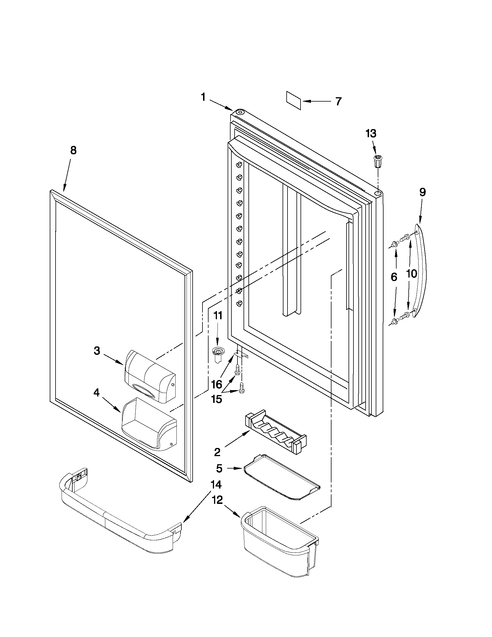 REFRIGERATOR DOOR PARTS