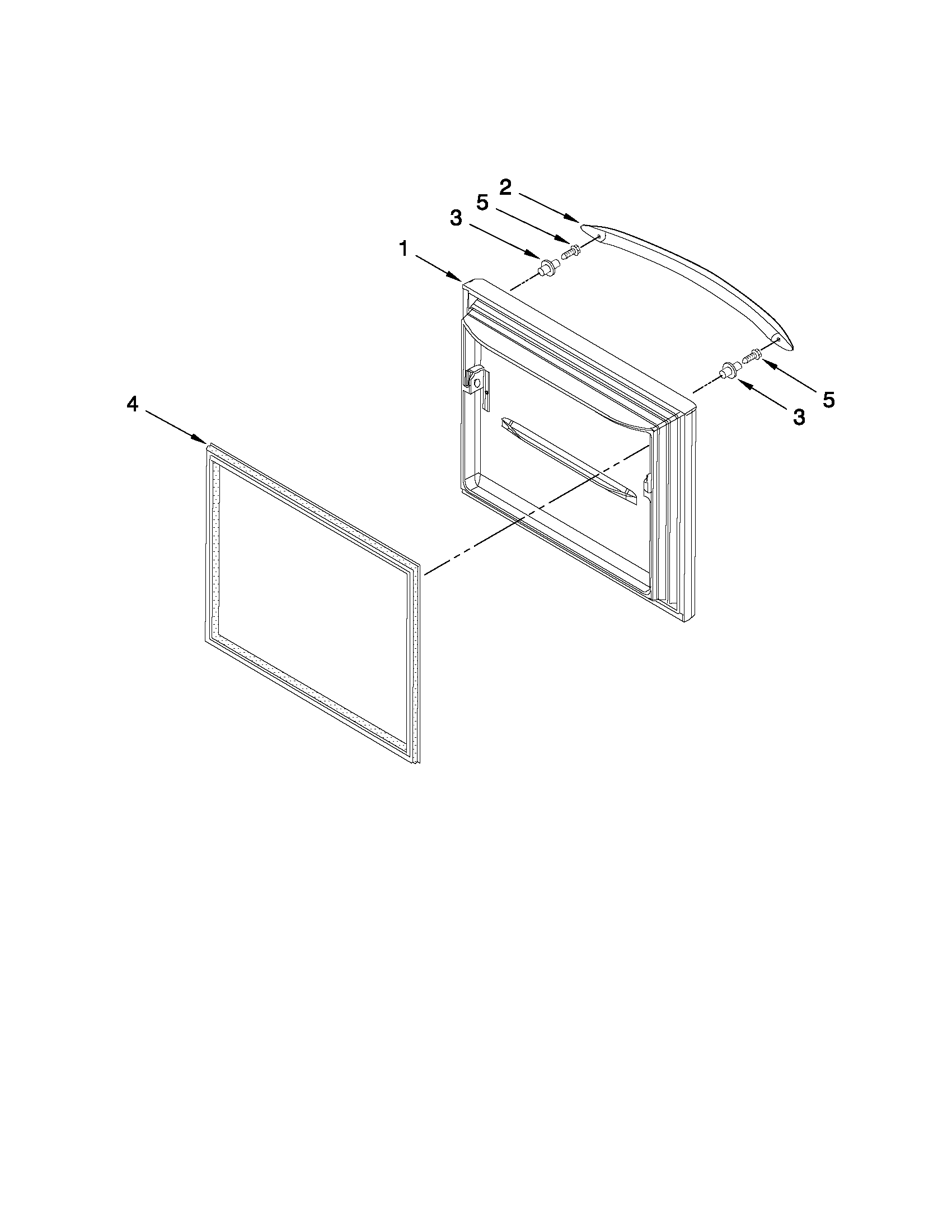 Freezer door parts